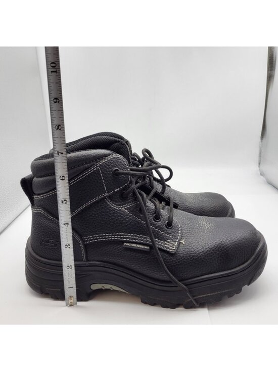 Skechers Mens 77143 Burgin Tarlac Steel Toe Industrial Leather Work Boot Sz 10 main image 8